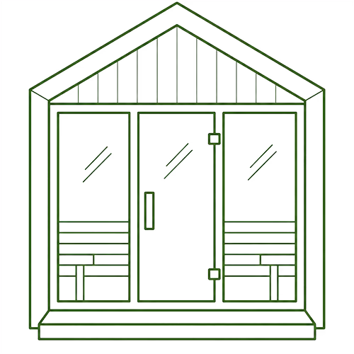 Sauna line icon